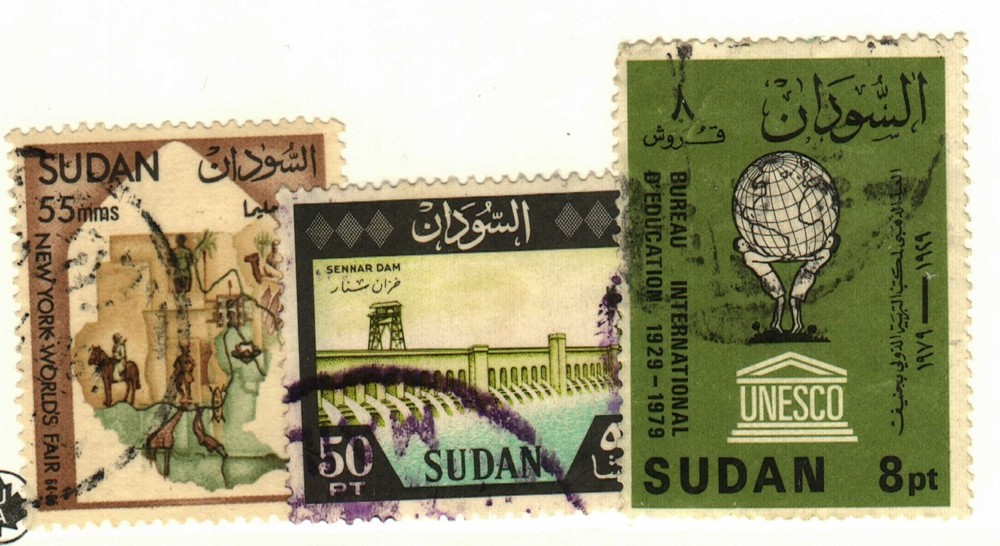 Sudan #158, 169, 321 used dam
