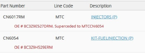 CN6054 Ford Motorcraft OEM Injector 08-10 Ford 6.4L 8C3Z9H529ERM * No Core *