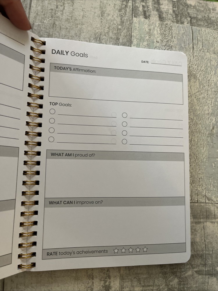 Daily Goals Journal Live With Intention