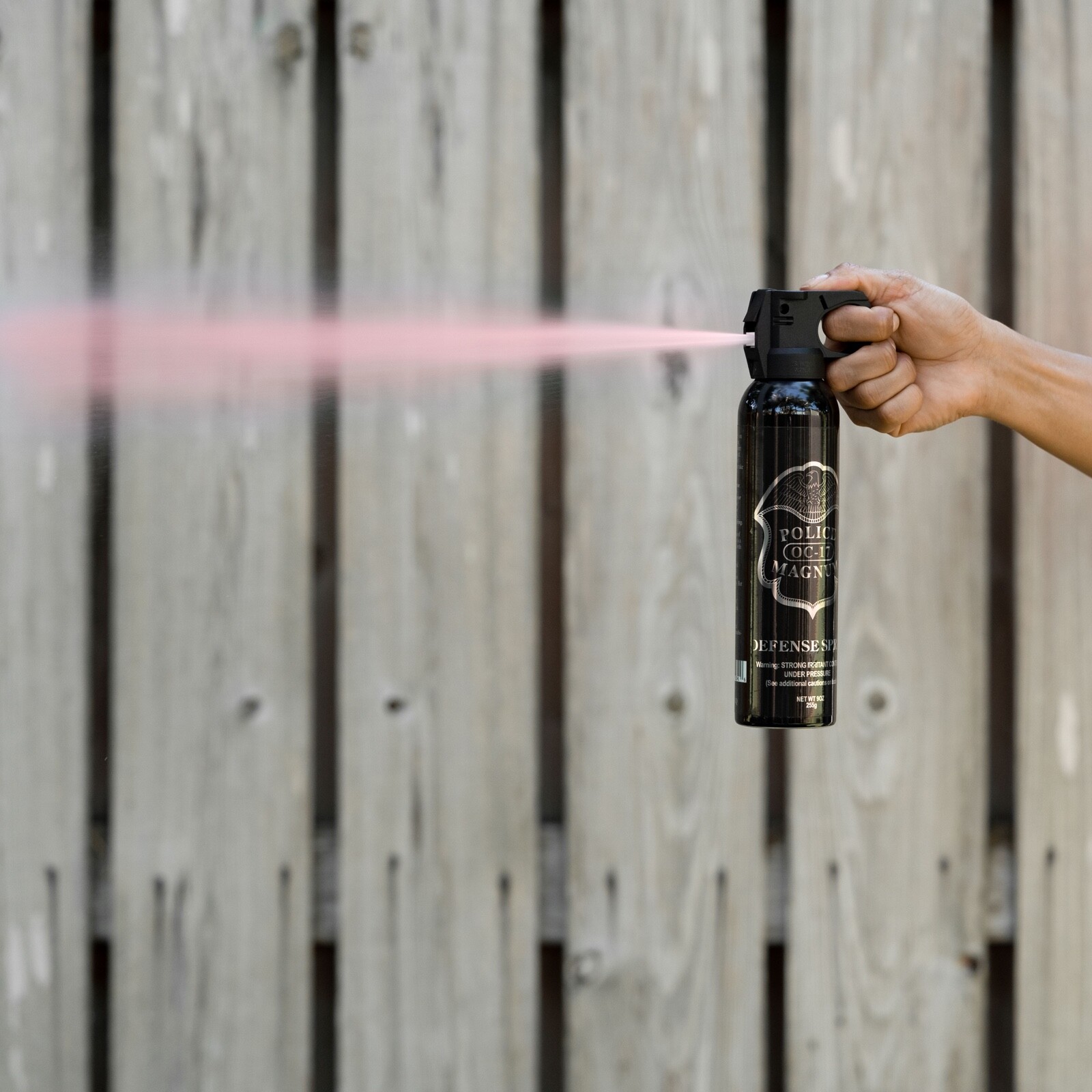 POLICE MAGNUM pepper spray 9oz ounce Riot Fire Master Fog Home Office Security