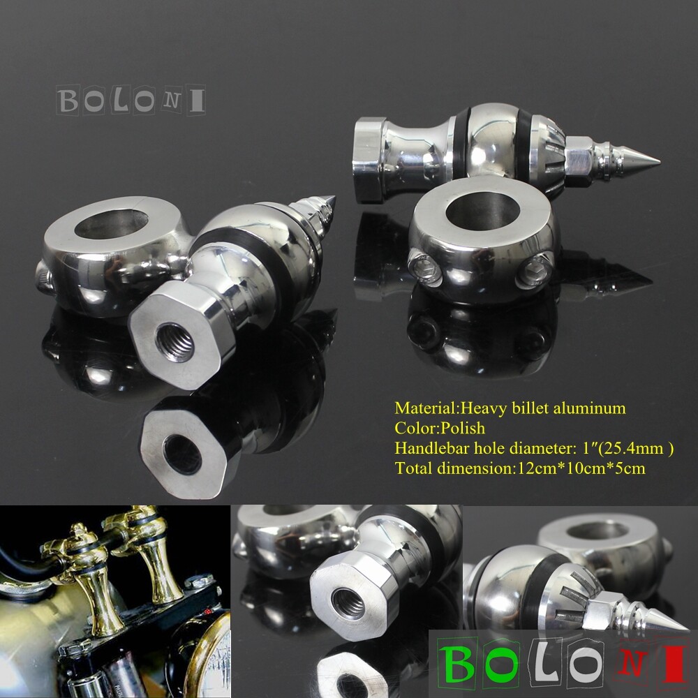 For Harley Chopper Bobber Cafe Racer Offset Dogbone 1'' Handlebar Risers Kit