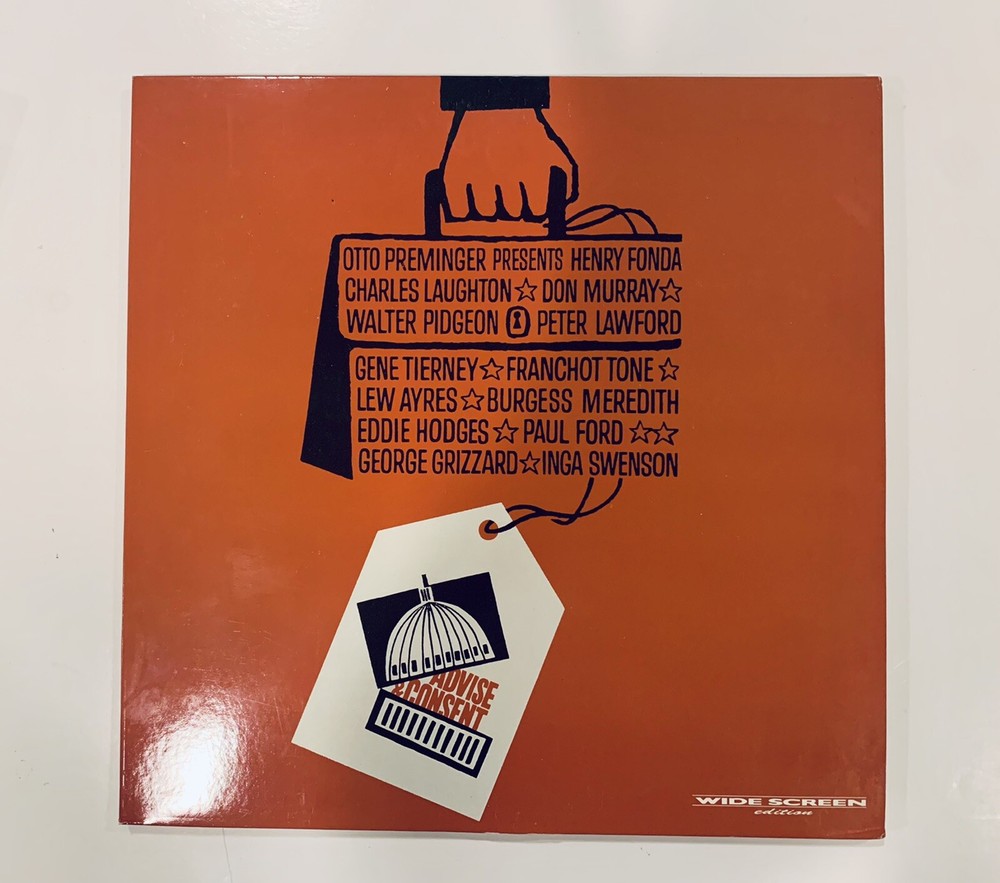 Advise & Consent | Laserdisc (LD) LIKE NEW!