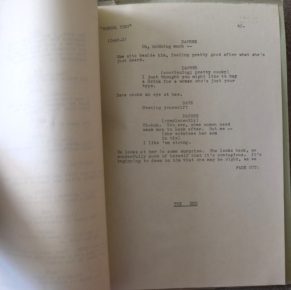 1961 SurfSide 6 (The Old School Tie) Original Final Script