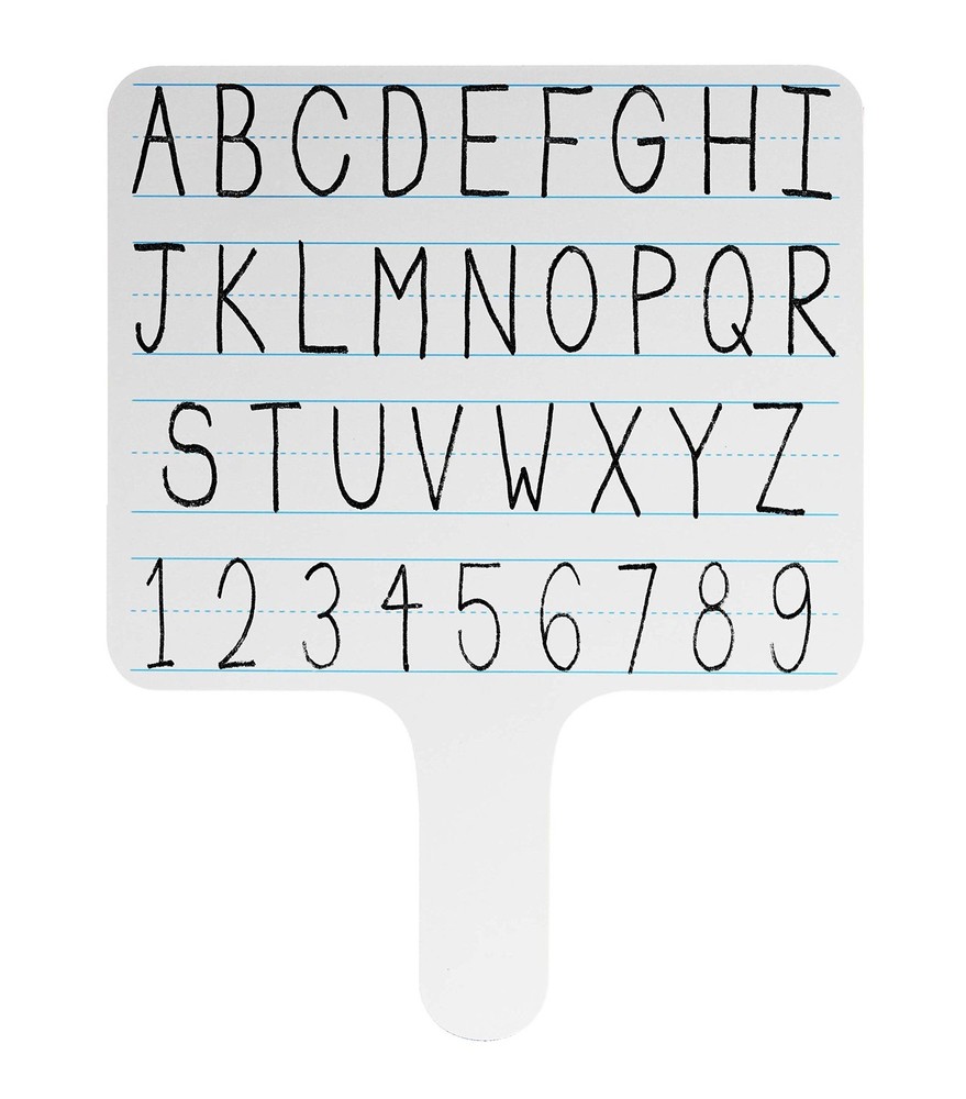 Flipside Products Rectangular Lined Dry Erase Answer Paddles, Double-Sided, A...
