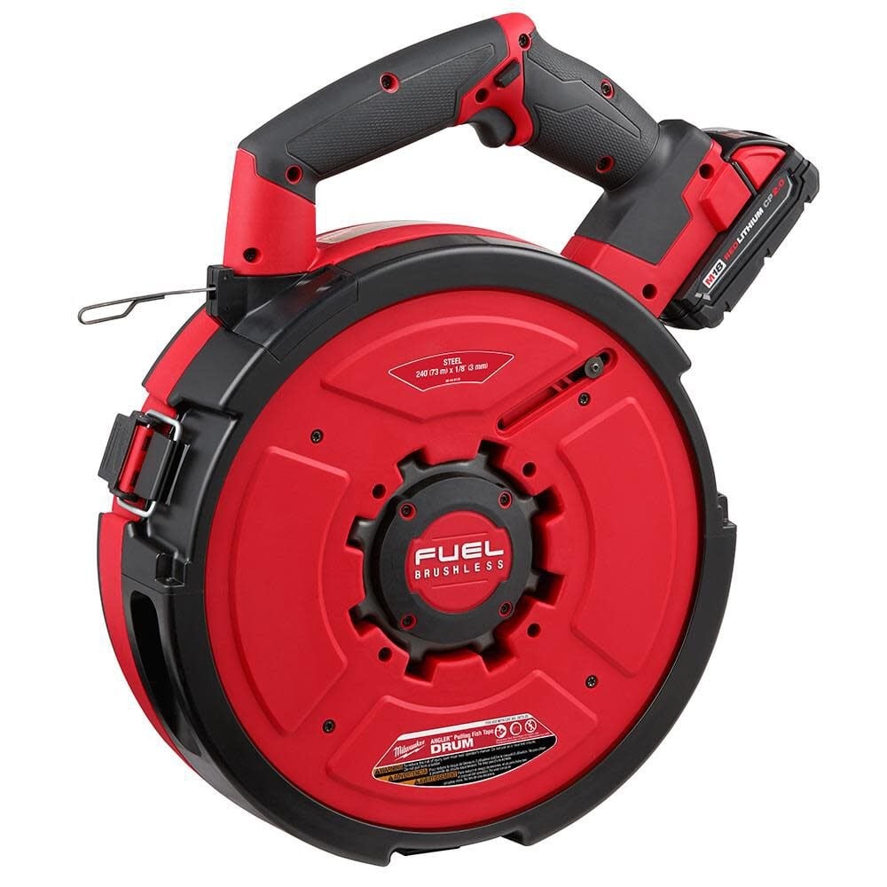 Milwaukee 2873B-22 M18 FUEL Angler 240' Steel Pulling Fish Tape Kit