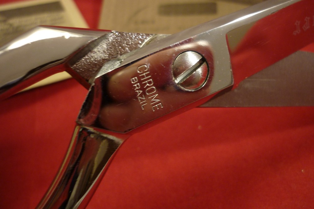 GINGHER G-8 KNIFE EDGE SCISSORS CHROME SHEARS 8"