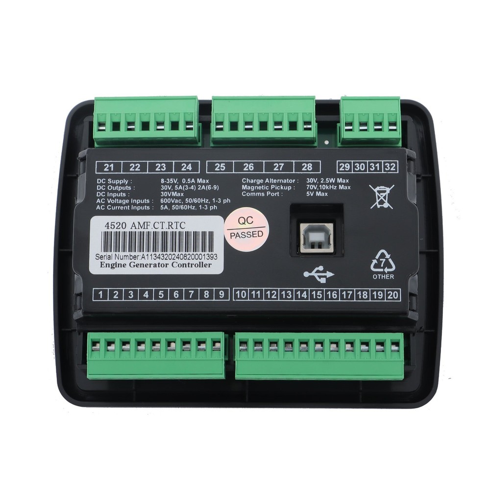 LCD Screen DSE4520 Controller Generator 3‑Phase Mains Detection Control Board
