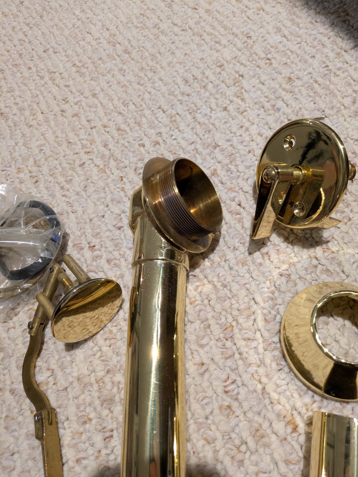 Kohler Vintage Bath Drain Kit - Polished Brass - 7178 - Restorations - Open Box