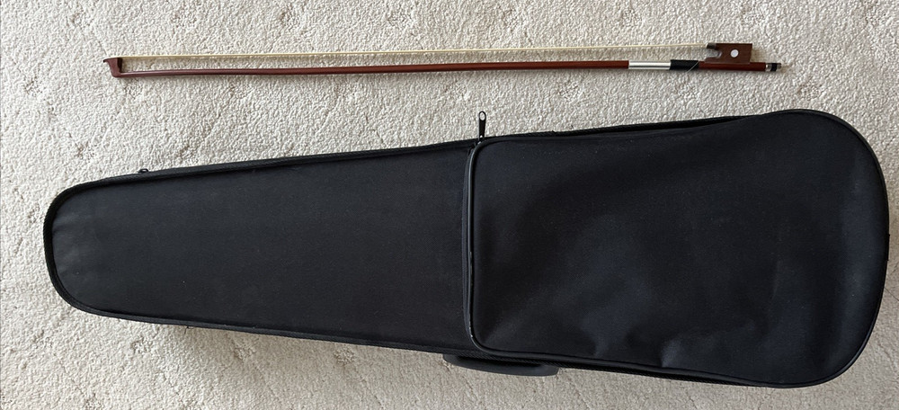 Violin With Teller Bridge, Bow and Case. Full Size 4/4