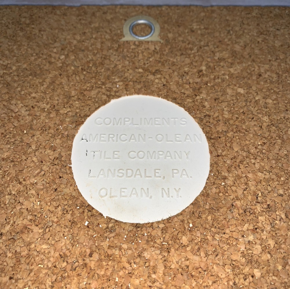 Vintage Ceramic Trivet Washingtons Headquarters Valley Forge American Olean Tile