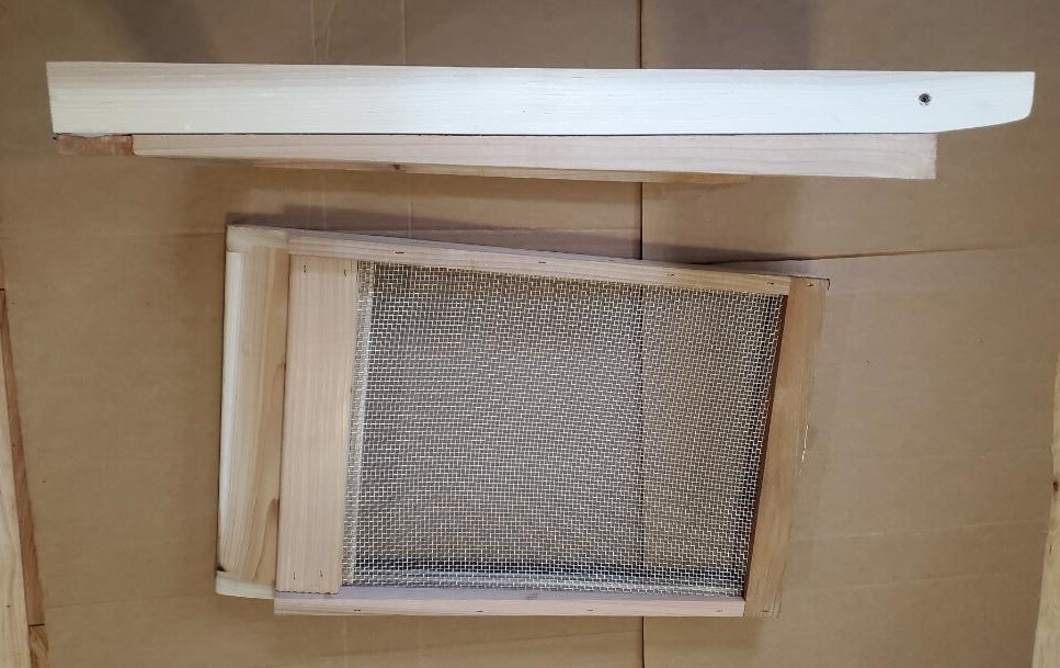 2 Cedar Bee Hive Screened Bottom Boards and 2 Inner covers--Langstroth 8 Frame