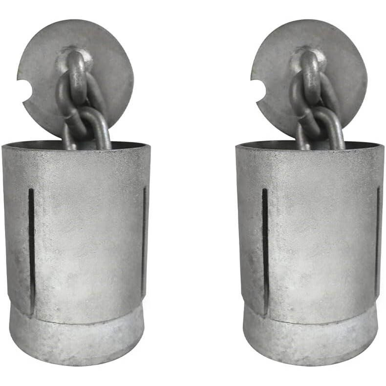 2 Floor Anchor Pot Sleeve Anchor Pots for Auto Body Frame Machines Pulling Posts