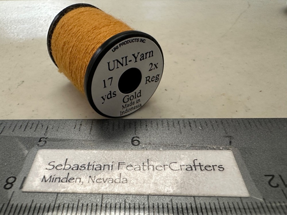 Uni Yarn 17 Yard Spool Gold