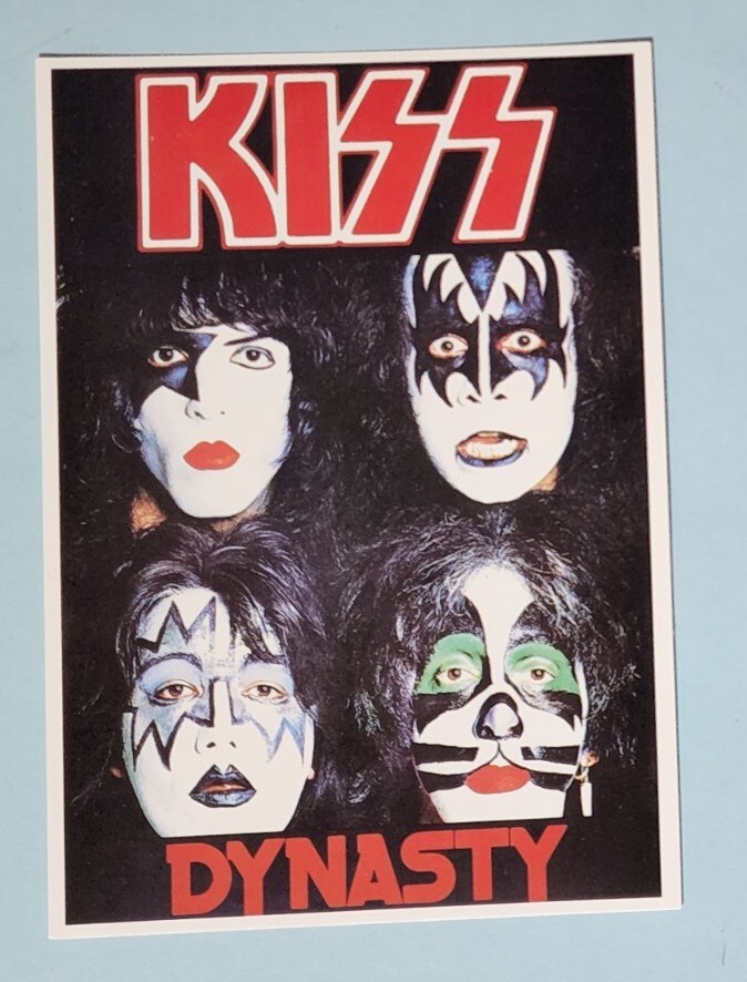 KISS - DYNASTY - POSTCARD - MADE IN ENGLAND - NEW