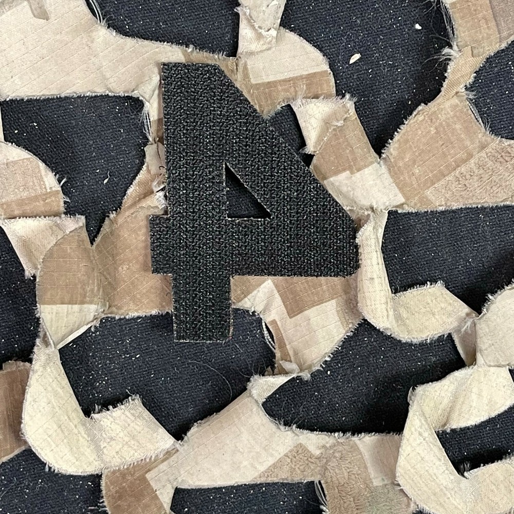 NEW Push Division Number Patch #4 - Red