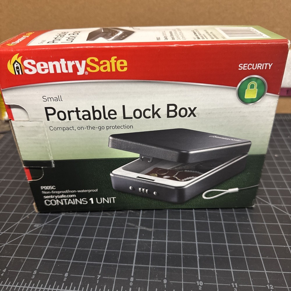 SentrySafe P005C Small Portable Lock Safe Box with Combination Lock NEW!!