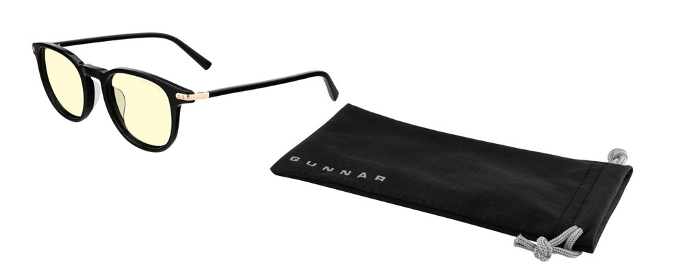 GUNNAR Womens Computer Glasses - Sofia Onyx Amber Lens - Blue Light Blocking Ant