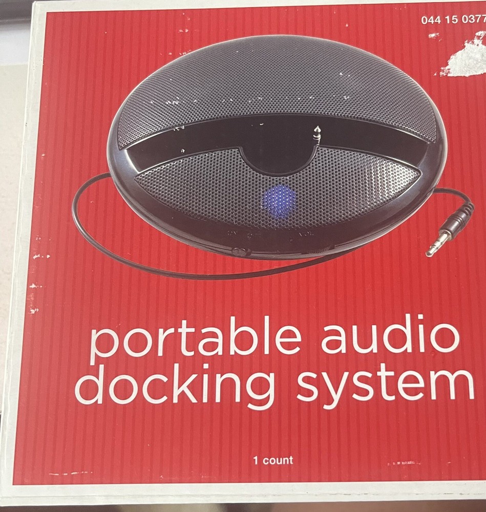 Portable Audio Docking System Vintage New