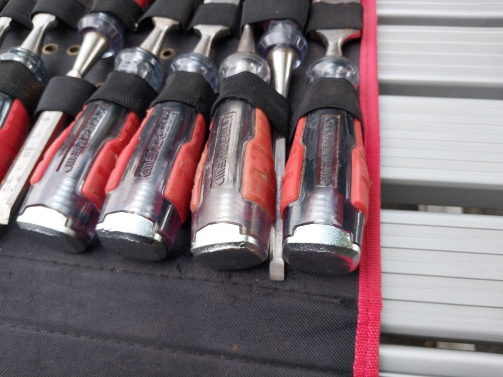 Xtorque Go-Thru Steel Core 9 Pce Chisel Set