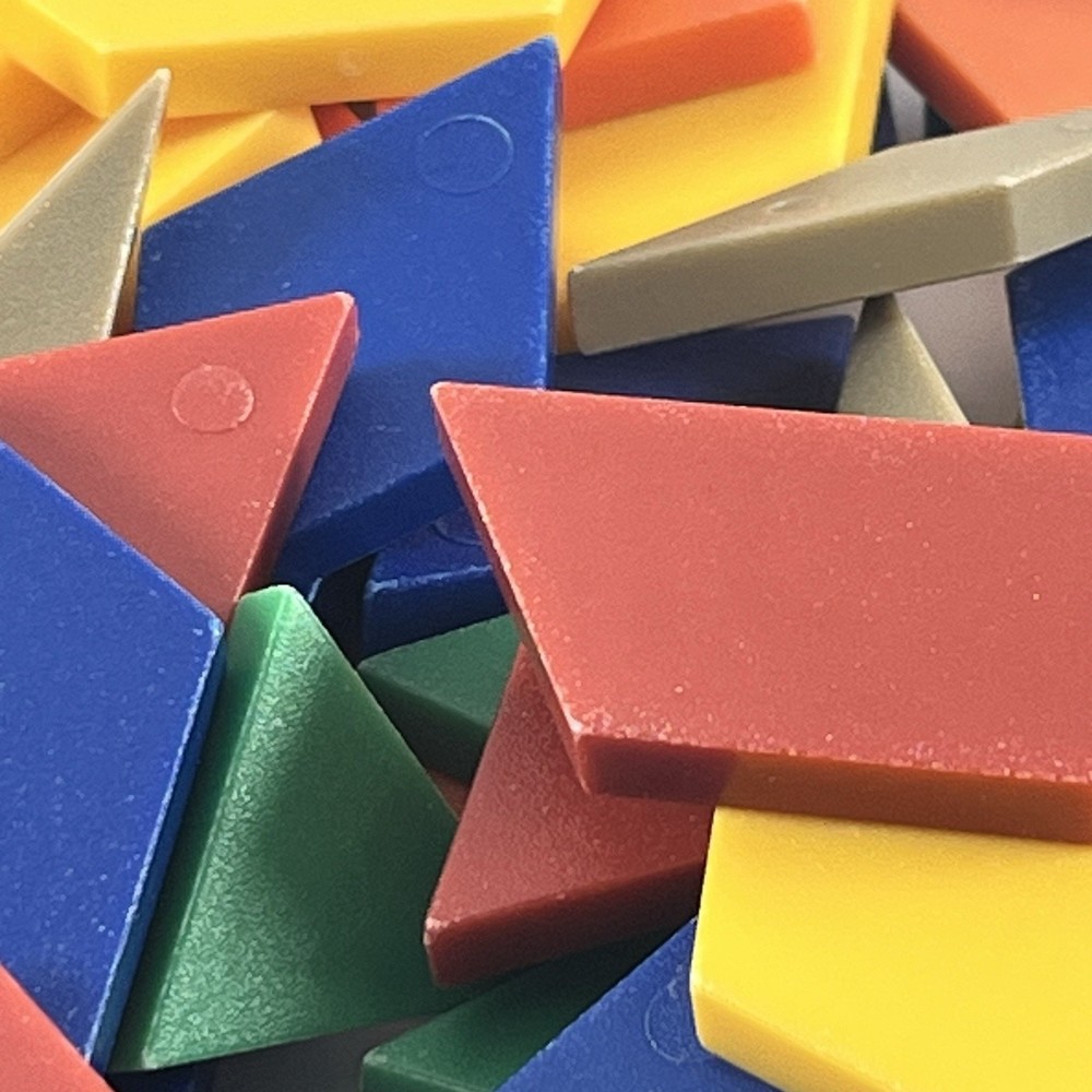 Pattern Blocks Set 93pc Plastic Shapes Geometry Learning Montessori
