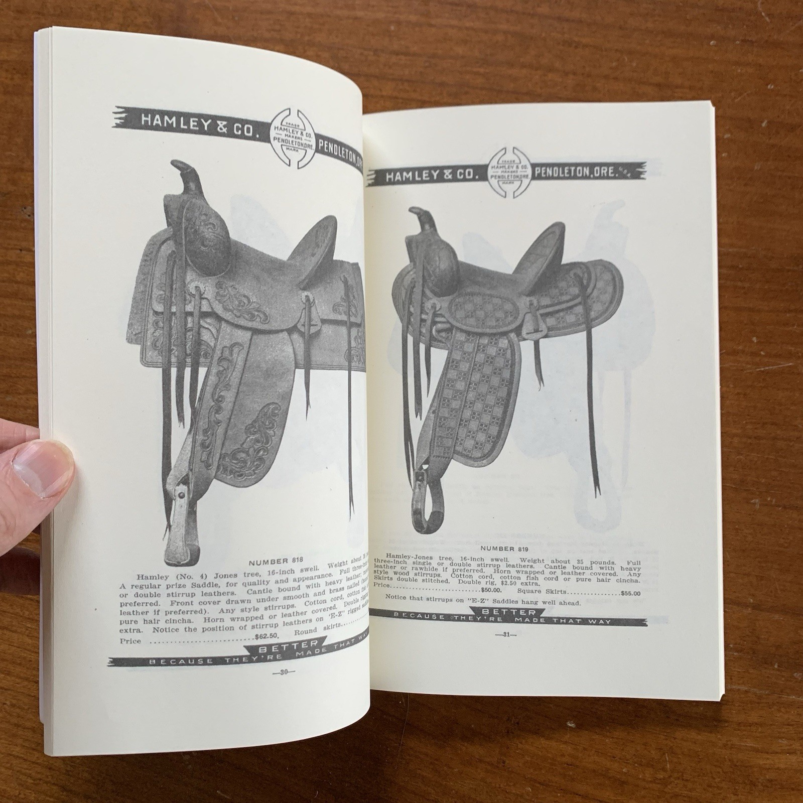 1915 Hamley Saddles Catalog No. 10 / Facsimile