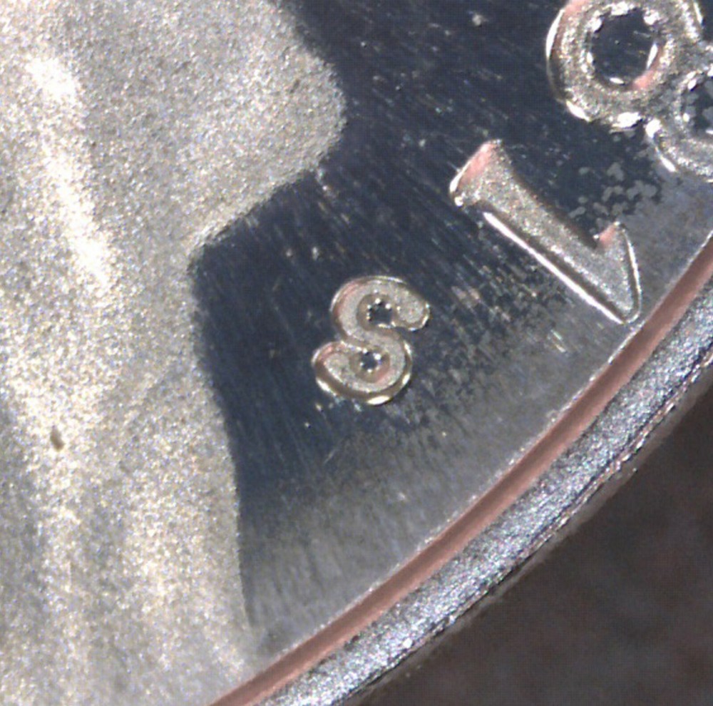 1981-S Type 2-flat "S" Proof Jefferson nickel.