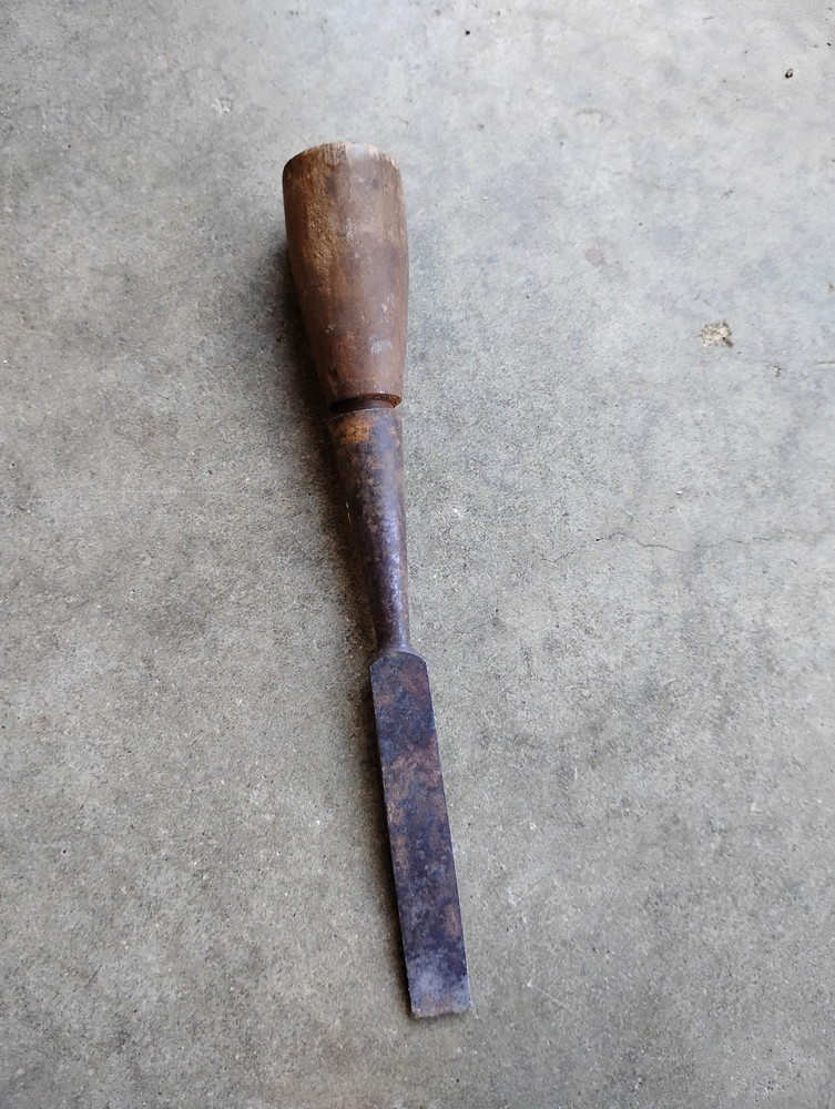 VTG. GREENLEE 1/2” BEVELED EDGE SOCKET CHISEL