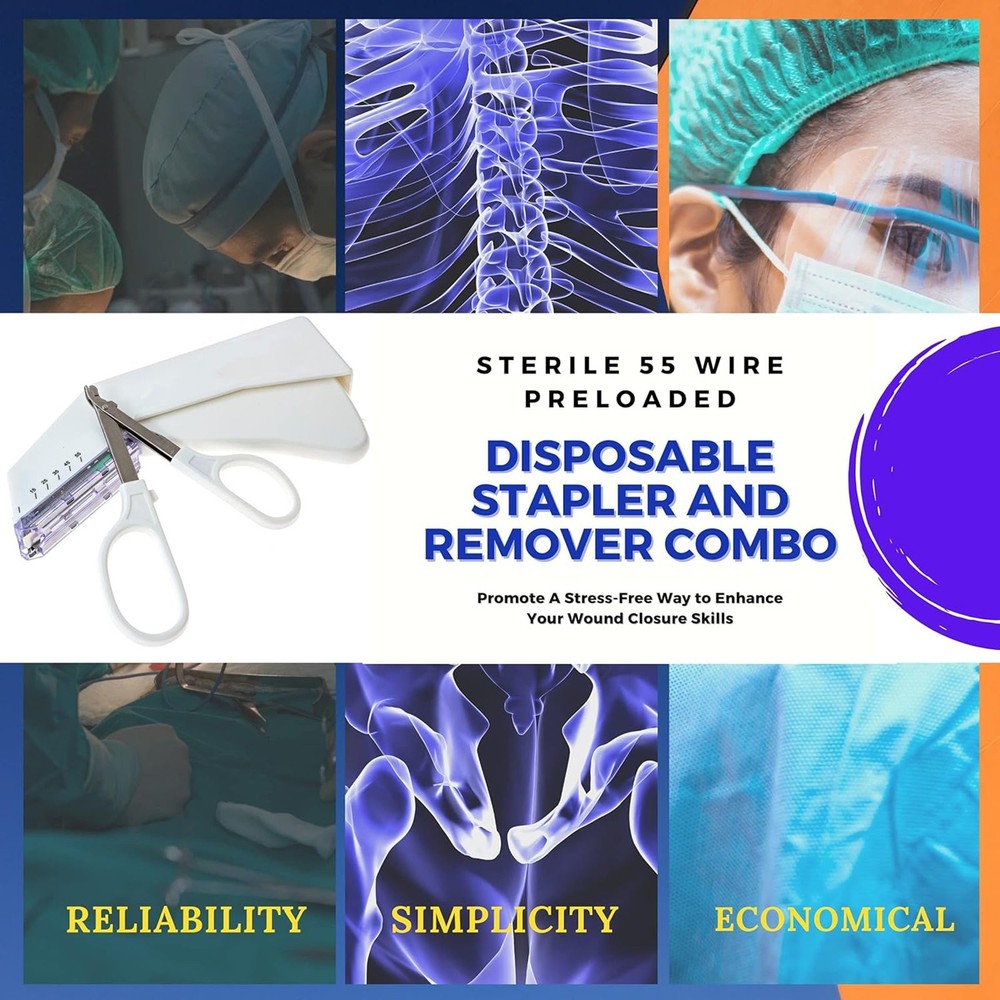 Medical Surgery Skin Stapler Stitching Machine Disposable Sterilized Nail Puller