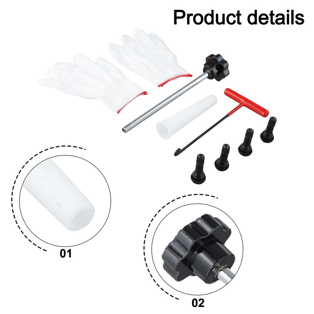 7PC Tire Valve Stem Core Replacement Tool Set For Fast Tire Maintenance