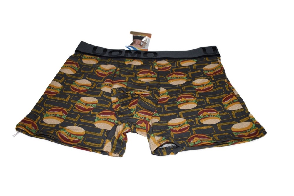 5 Pack UOMO Boxer Brief Random Colors With The Pictured Patterns