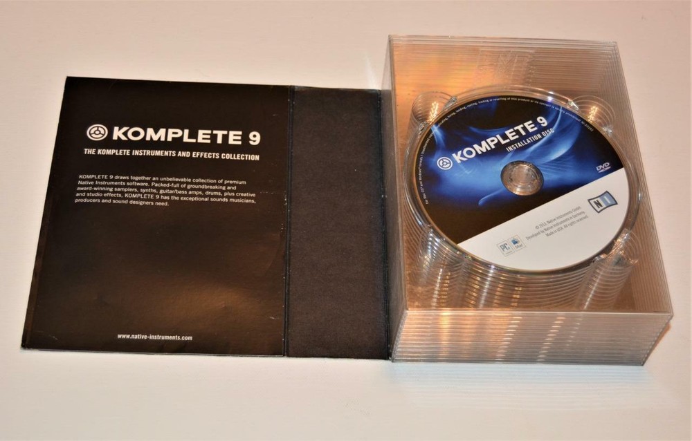 Komplete 9 complete Instruments & Effects collection Native Instruments 12 DVDs