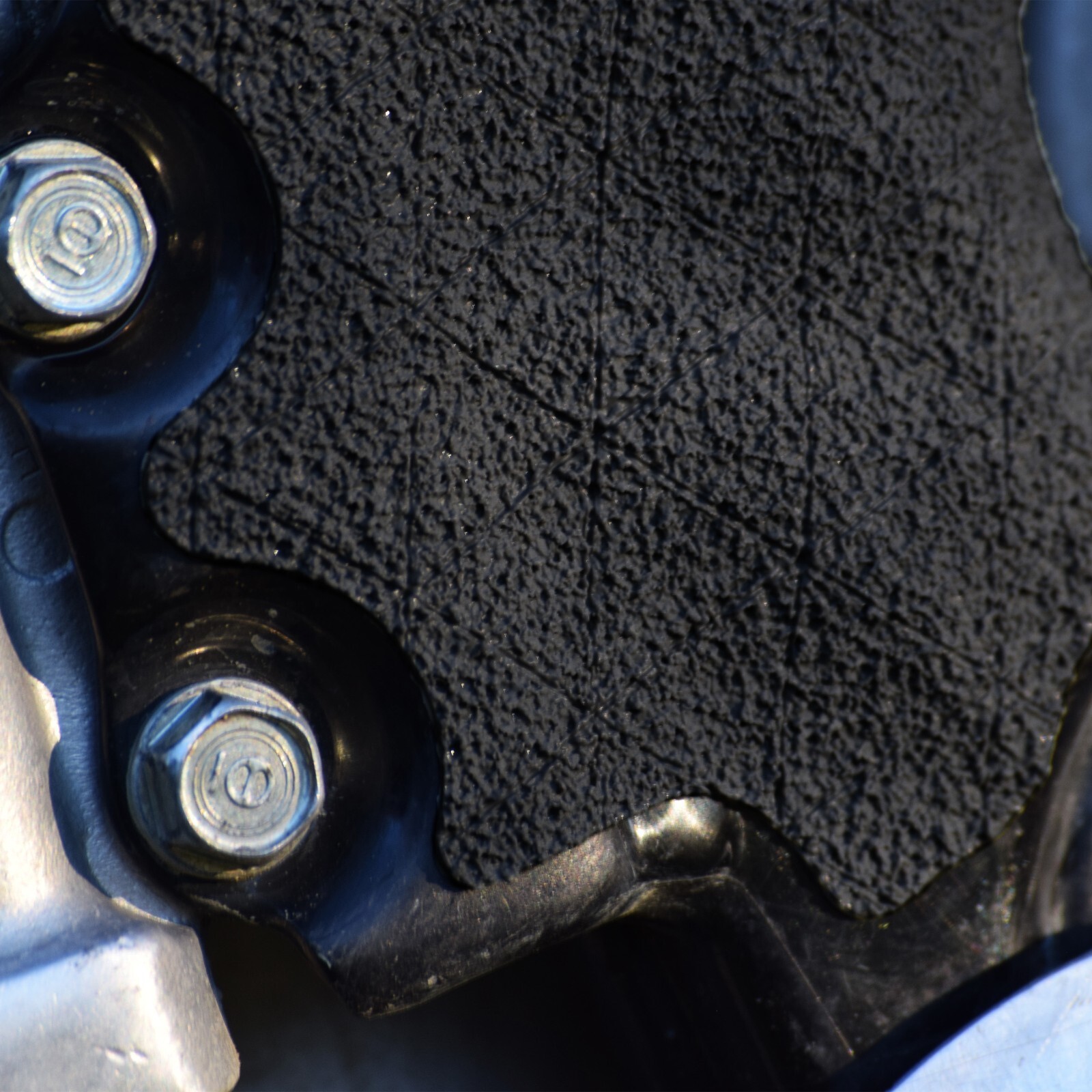 Black Rubberized HIGH TACK Dirt Bike Grip Tape Material │ 14" x 11" Blank Sheet