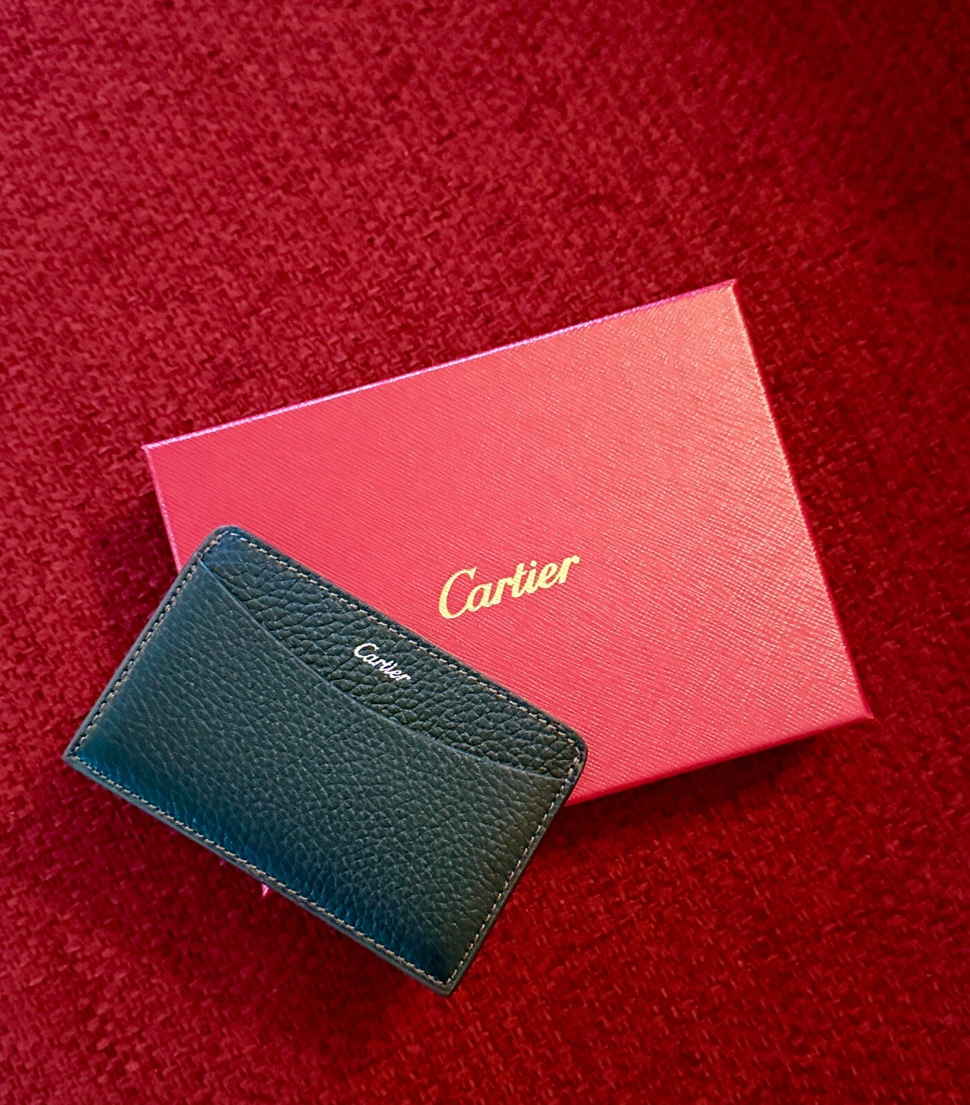 Cartier Cardholder Wallet Black Leather | NEW |Collectible Promotional AD Gift