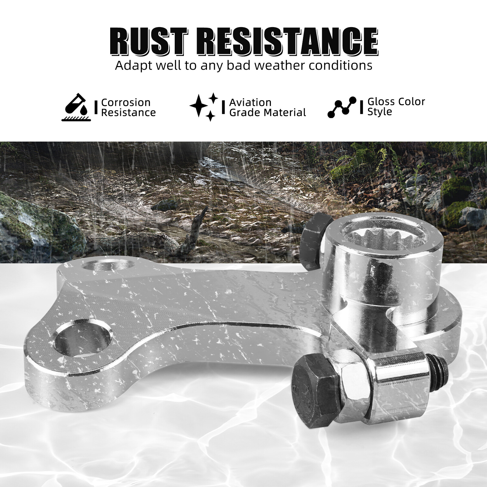 40CrMo Alloy Steel Steering Stem Pitman Arm For Yamaha Raptor 700 700R 2013-2024