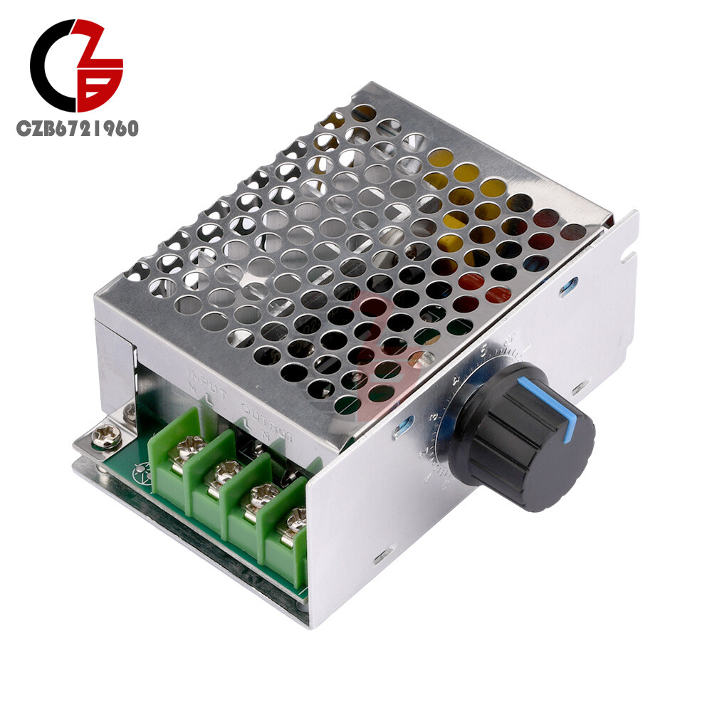 AC-DC 220V PWM Voltage Regulator Brush Motor Speed Controller Max 20A Switch