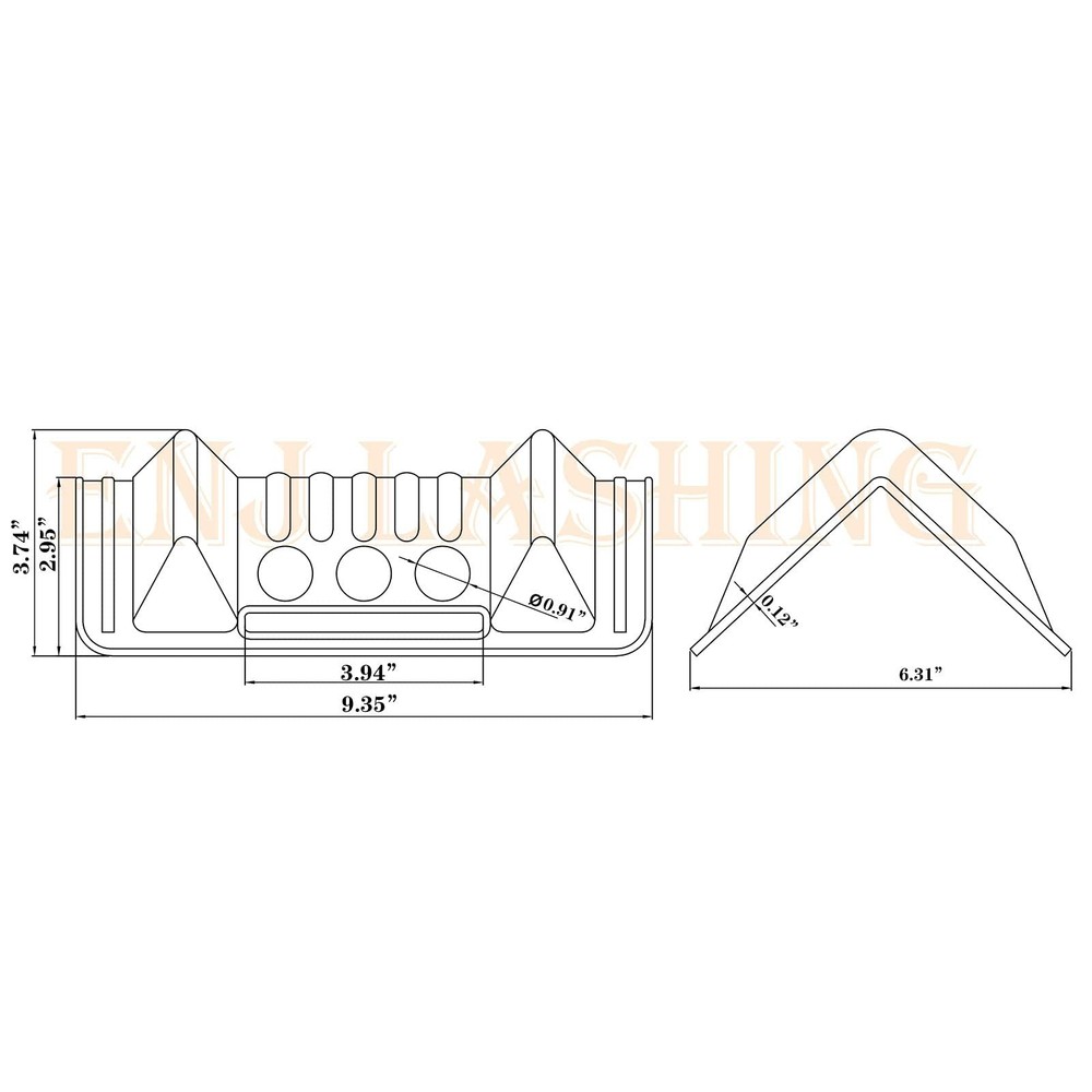 ENJ Flatbed Edge Protectors for Cargo Loads Corner Protectors Flatb... Fast Ship
