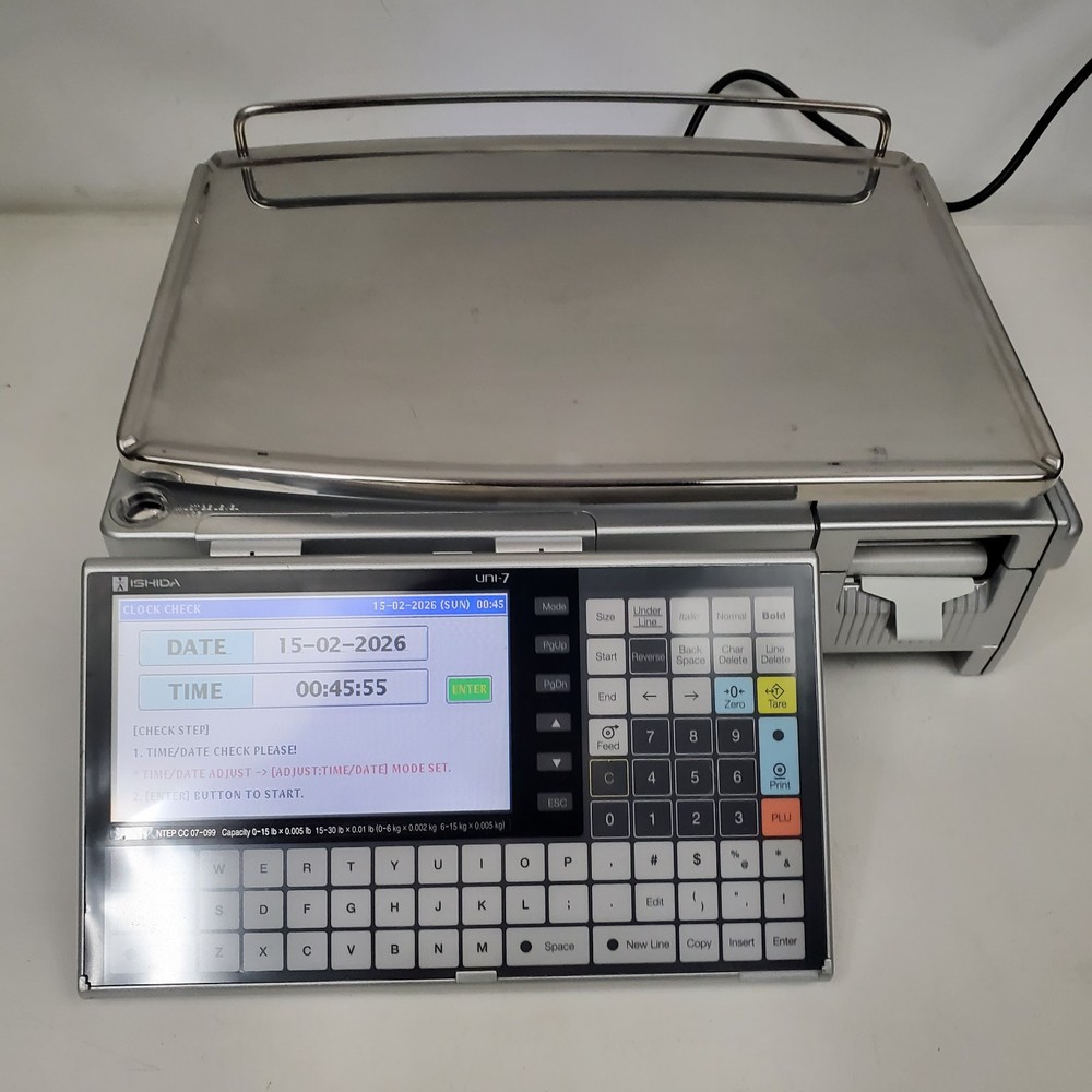 Ishida Uni-7 Computing Retail Scale with Printer