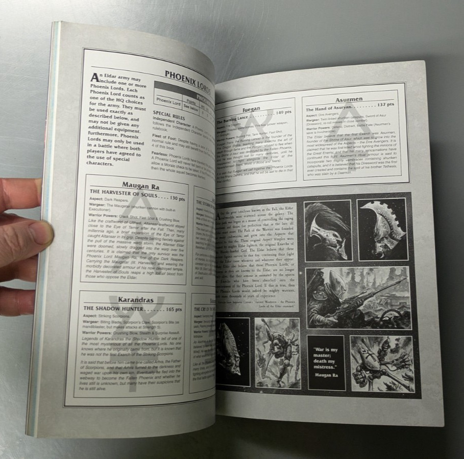 Codex Craftworld Eldar Supplement Softcover Warhammer 40,000 40K 3rd Ed Lot Set