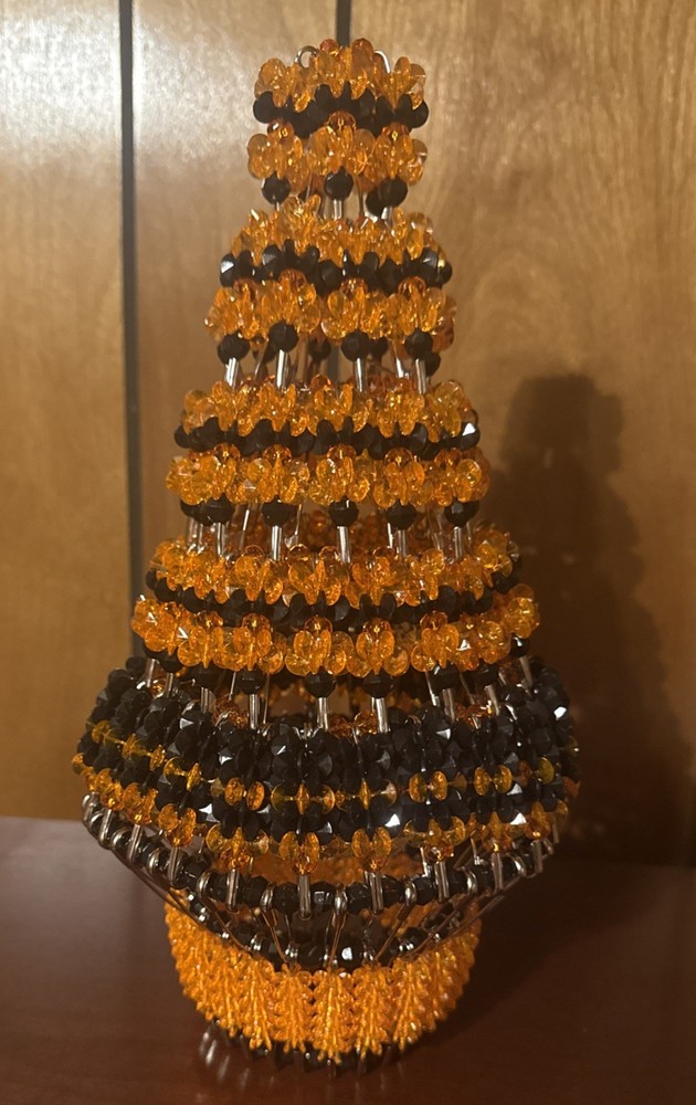 Halloween Orange And Black HANDMADE Tree