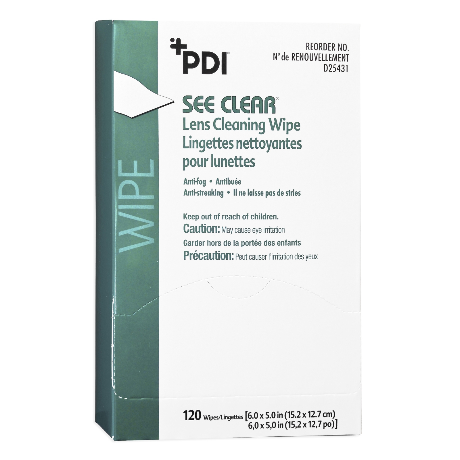 See Clear Lens Cleaning Wipe 120 Ct