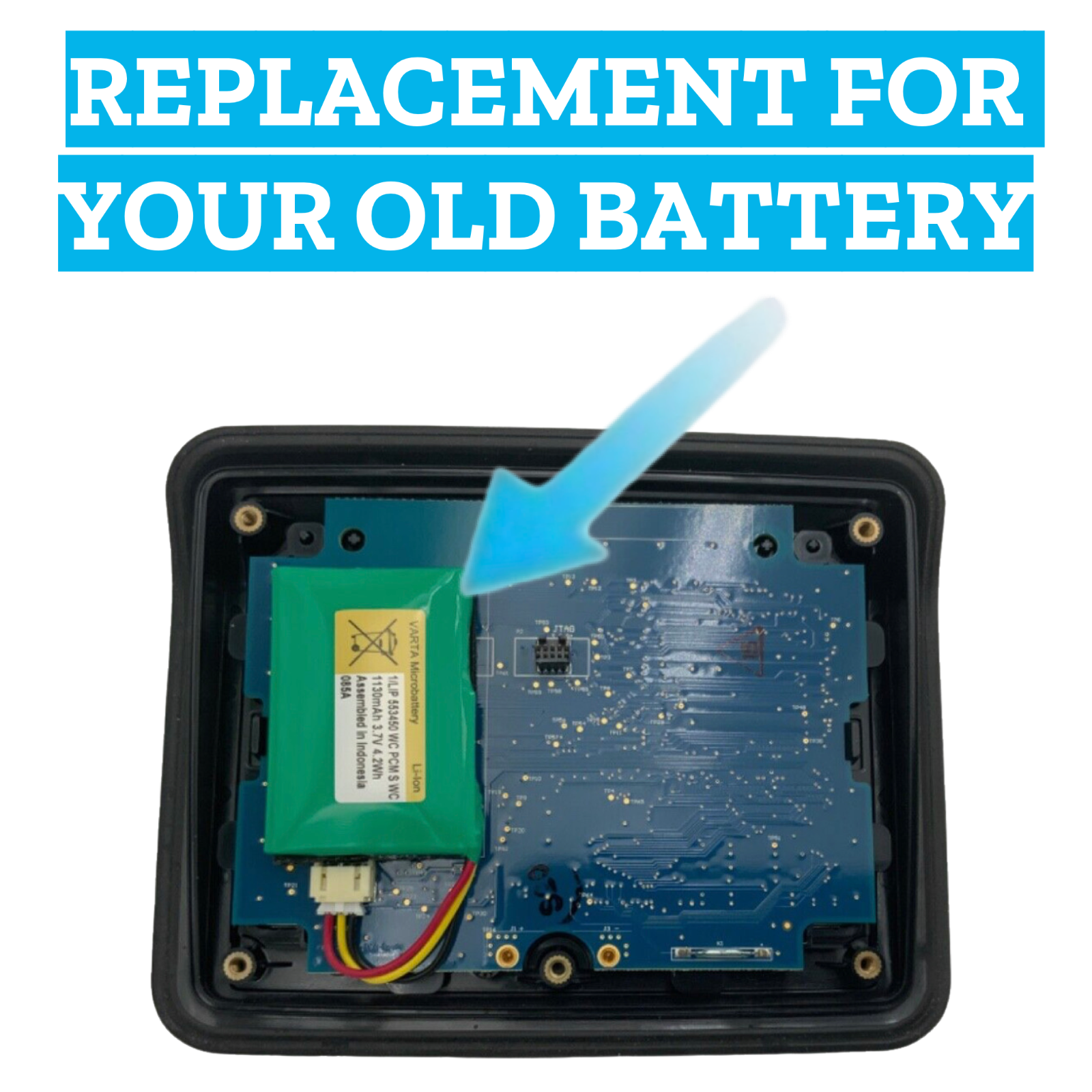 For Hayward AQL2-POD2 AquaPod Remote Control 1130mah Battery Replacement DIY KIT