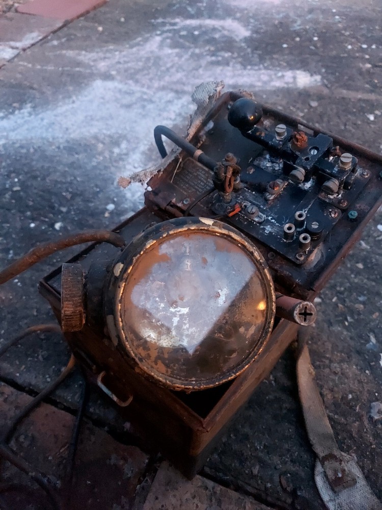 WW2 British Army Daylight Signalling Lamp Morse Code Barn Find Rusty!