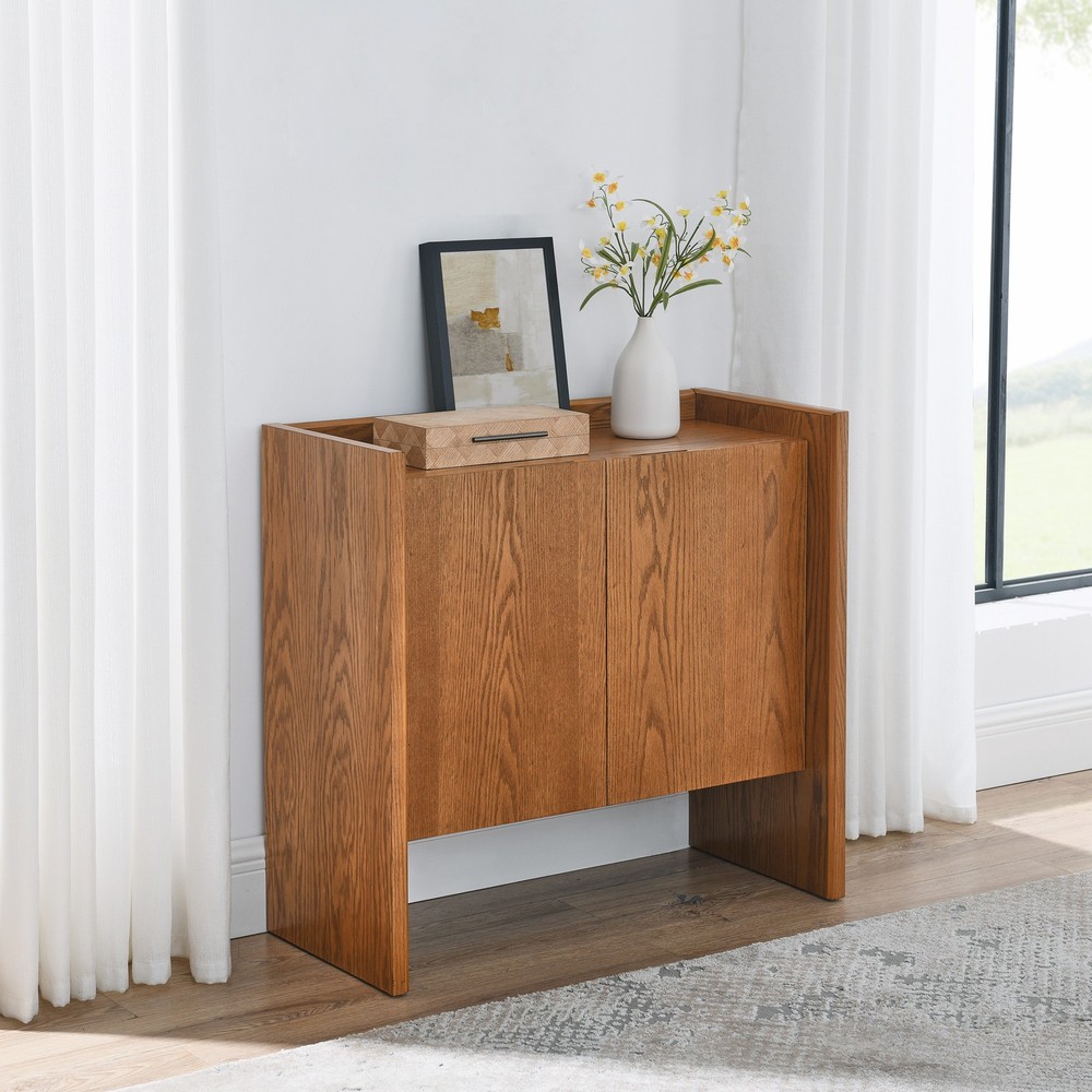 Walnut-colored Sideboard, Buffet Cabinet with Storage, Rustic Storage Cabinet
