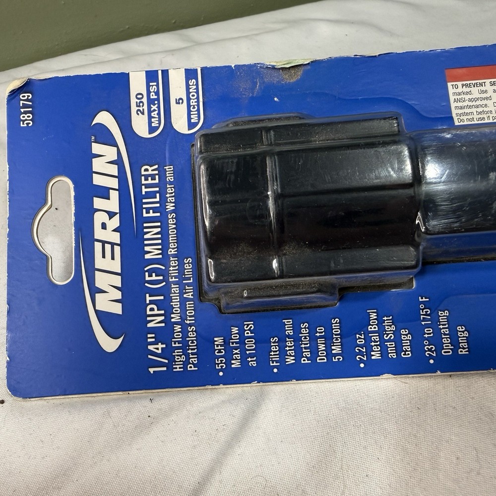 Merlin 1/4" Mini Filter 58179 New
