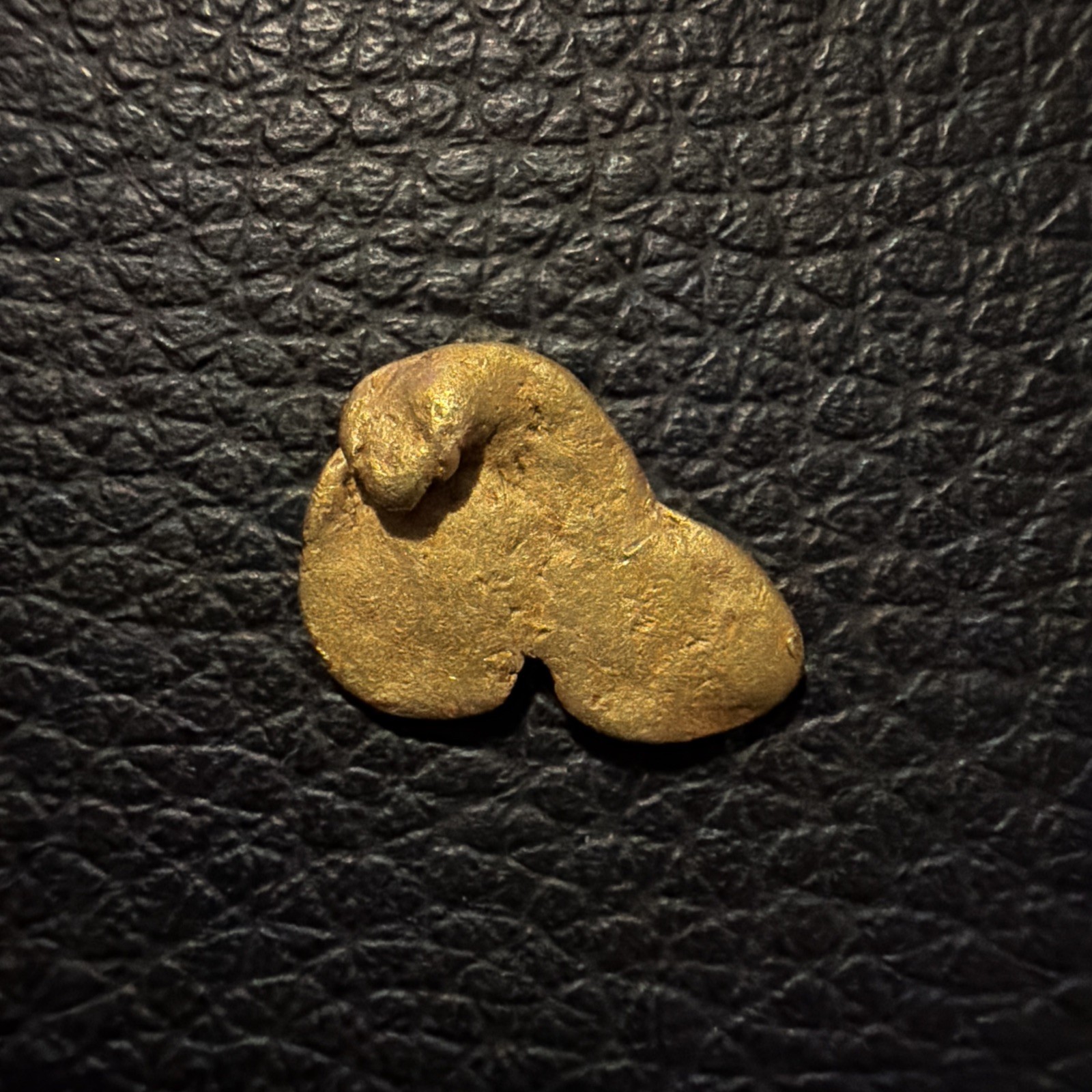 2.09 Gram Caborca Mexico Gold Nugget- AU - XRF TESTED 23k+- “BUTT CHEEKS/ Moon”