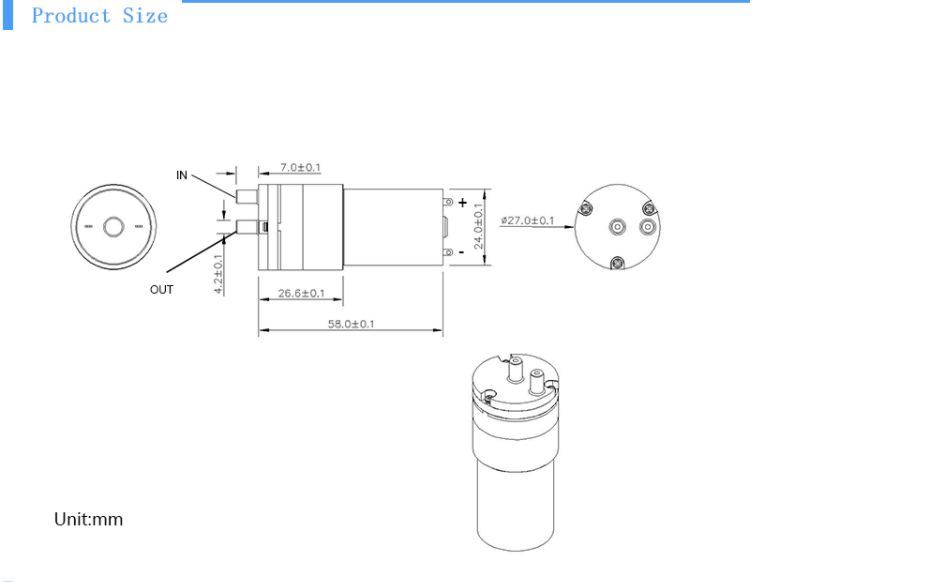 6V MPA2006 4L vacuum High-power Small Mini Micro Air Pump Aquarium Air Vacuum
