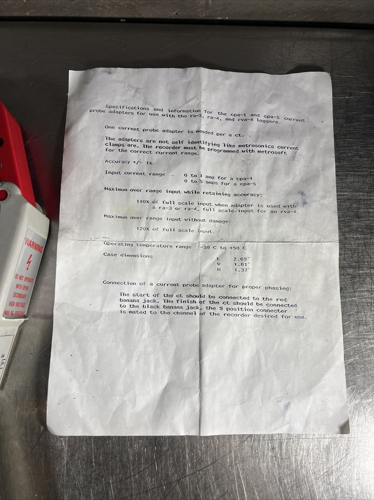 AEMC High Voltage Amp Clamp 100.254