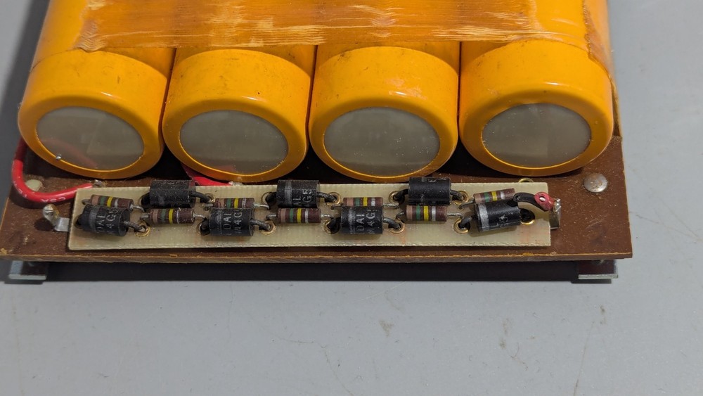 Diode & filter capacitor board for an rf amplifier
