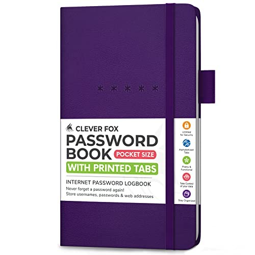 Password Book – Alphabetized Internet Address & Password Organizer - Computer