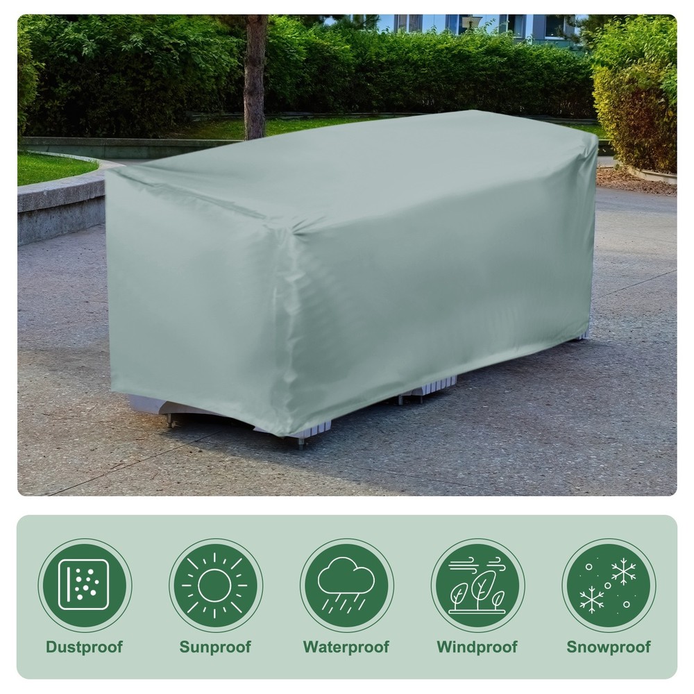 210D Folding Table Storage Bag with Handle 75" x 26" x 35" Gray